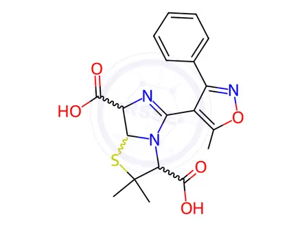 Chemical structure of Oxacillin Impurity 56