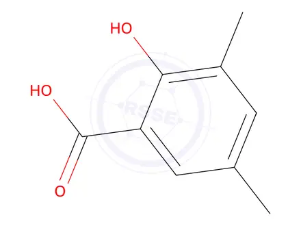 Chemical structure of 2-Hydroxy-3,5-dimethylbenzoic Acid