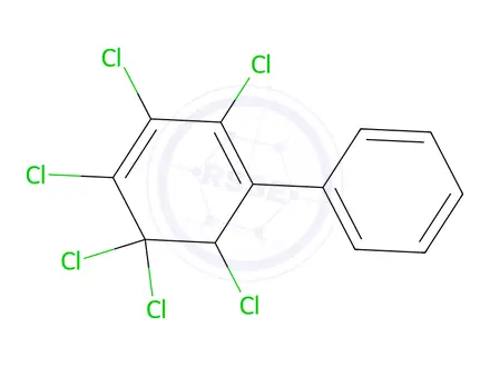 Chemical structure of 2,3,3',4',5,5'-Hexachlorobiphenyl
