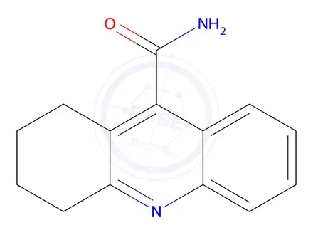 Chemical structure of 1,2,3,4-Tetrahydroacridine-9-carboxamide
