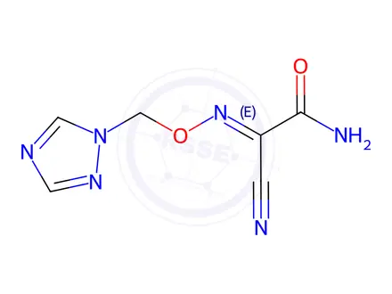 Chemical structure of N-((1H-1,2,4-Triazol-1-yl)methoxy)-2-amino-2-oxoacetimidoyl cyanide