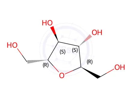 Chemical structure of 2,5-Anhydro-D-mannitol