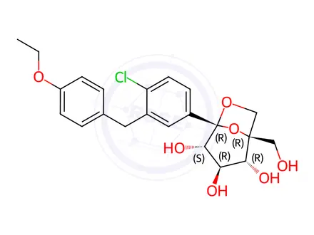Chemical structure of ent-Ertugliflozin