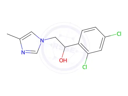 Chemical structure of 1-(2, 4-Dichlorophenyl)-2-(4-Methylimidazole-1-yl)-Ethanol