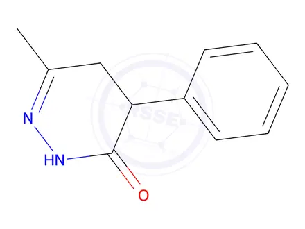 Chemical structure of 6-Methyl-4-phenyl-4,5-dihydropyridazin-3(2H)-one