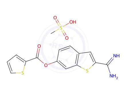 Chemical structure of BCX 1470 methanesulfonate