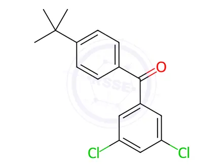 Chemical structure of (4-(Tert-butyl)phenyl)(3,5-dichlorophenyl)methanone