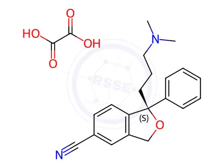 Chemical structure of (S)-Desfluoro Citalopram Oxalate