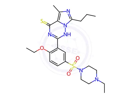 Chemical structure of Thiovardenafil