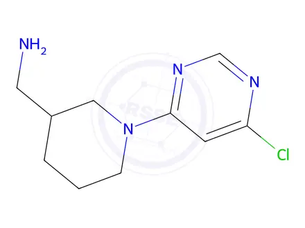 Chemical structure of [1-(6-Chloropyrimidin-4-yl)piperidin-3-yl]methanamine