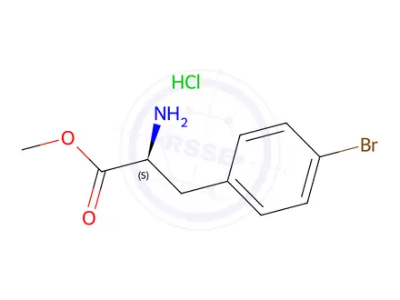 Chemical structure of H-Phe(4-Br)-Ome.HCl