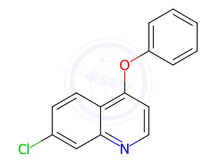 Chemical structure of 7-Chloro-4-Phenoxyquinoline