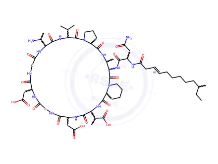 Chemical structure of friulimicin C