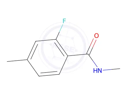 Chemical structure of 2-Fluoro-N,4-dimethylbenzamide
