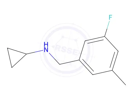 Chemical structure of N-[(3-Fluoro-5-methylphenyl)methyl]cyclopropanamine