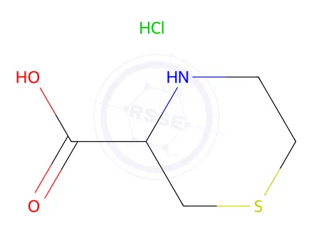 Chemical structure of Thiomorpholine-3-carboxylic Acid Hydrochloride