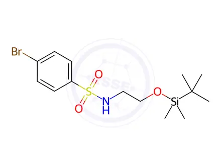 Chemical structure of 4-Bromo-N-[2-(TBDMSO)ethyl]benzenesulfonamide