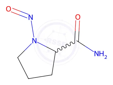 Chemical structure of Vildagliptin Impurity 156 (N-Nitroso Vildagliptin Impurity 155)