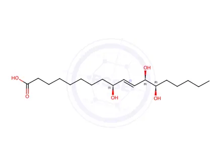 Chemical structure of (9S,12R,13R,E)-9,12,13-Trihydroxyoctadec-10-enoic Acid