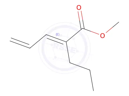 Chemical structure of (E/Z)-2-Propyl-2,4-pentadienoic Acid Methyl Ester