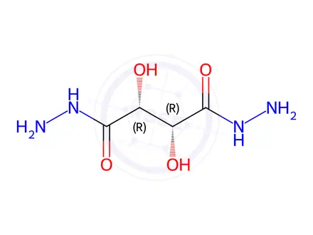 Chemical structure of Tartaric acid dihydrazide