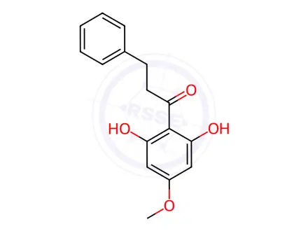 Chemical structure of 1-(2,6-dihydroxy-4-methoxyphenyl)-3-phenylpropan-1-one