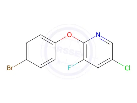 Chemical structure of 2-(4-Bromophenoxy)-5-chloro-3-fluoropyridine