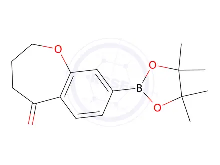 Chemical structure of 8-(4,4,5,5-Tetramethyl-1,3,2-dioxaborolan-2-yl)-3,4-dihydrobenzo[b]oxepin-5(2H)-one