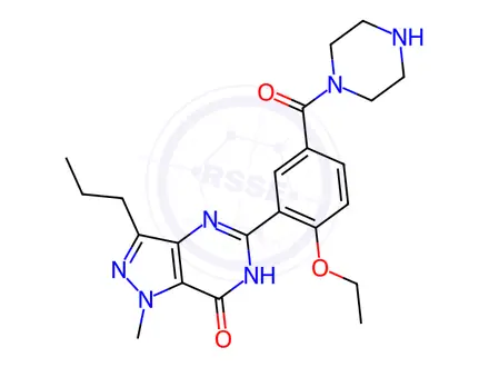 Chemical structure of Desethylcarbodenafil