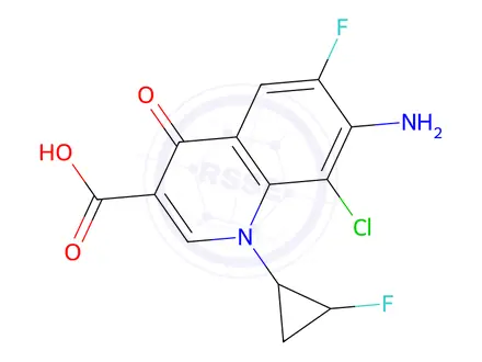 Chemical structure of Sitafloxacin impurity 56