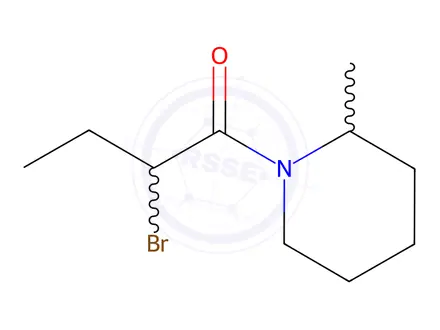 Chemical structure of 1-(2-Bromobutanoyl)-2-methylpiperidine