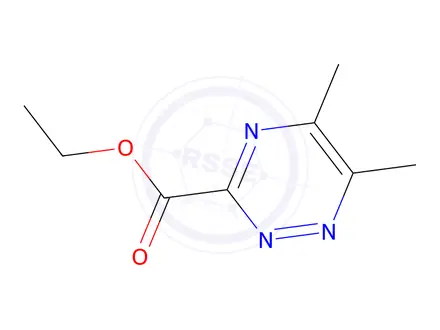 Chemical structure of 5,6-dimethyl-[1,2,4]triazine-3-carboxylic acid ethyl ester