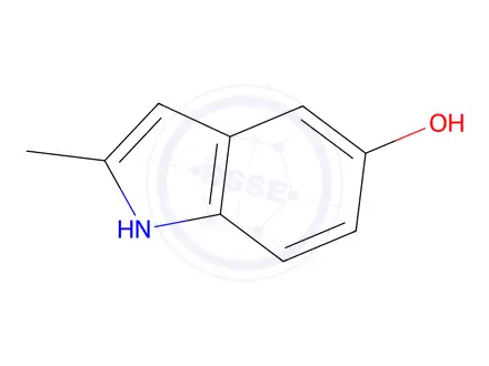 Chemical structure of 5-Hydroxy-2-methylindole