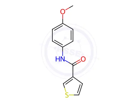 Chemical structure of N-(4-methoxyphenyl)thiophene-3-carboxamide