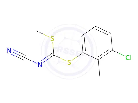 Chemical structure of [3-CHLORO-2-METHYLPHENYL] METHYLCYANOCARBONIMIDODITHIOATE