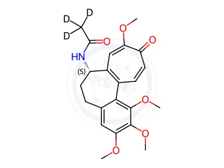 Chemical structure of iso-Colchicine-d3