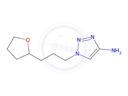 Chemical structure of 1-(3-(Tetrahydrofuran-2-yl)propyl)-1h-1,2,3-triazol-4-amine