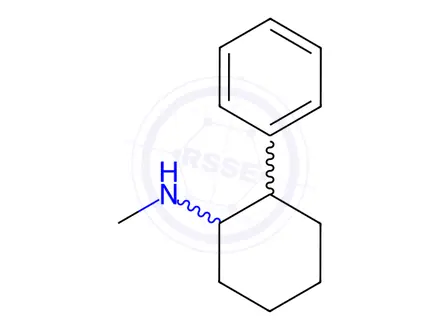 Chemical structure of N-methyl-2-phenylcyclohexan-1-amine