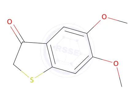 Chemical structure of 5,6-Dimethoxybenzo[b]thiophen-3(2H)-one