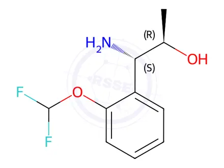 Chemical structure of (1S,2R)-1-AMINO-1-[2-(DIFLUOROMETHOXY)PHENYL]PROPAN-2-OL