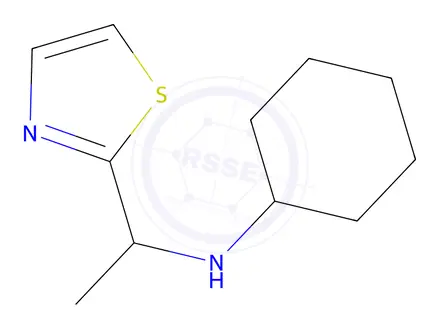 Chemical structure of n-[1-(1,3-thiazol-2-yl)ethyl]cyclohexanamine