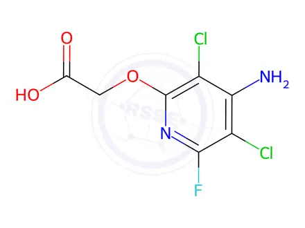 Chemical structure of Fluroxypyr