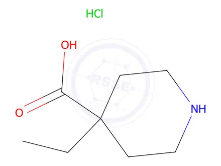 Chemical structure of 4-Ethylpiperidine-4-carboxylic acid hydrochloride