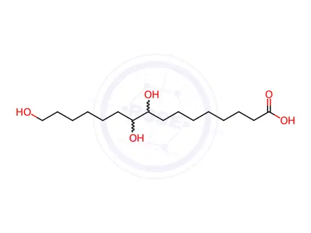 Chemical structure of Aleuritic Acid