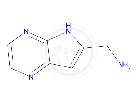 Chemical structure of (5H-Pyrrolo[2,3-b]pyrazin-6-yl)methanamine