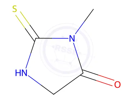 Chemical structure of 3-methyl-2-thioxoimidazolidin-4-one