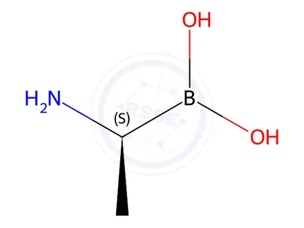Chemical structure of Boronic acid, B-[(1S)-1-aminoethyl]-