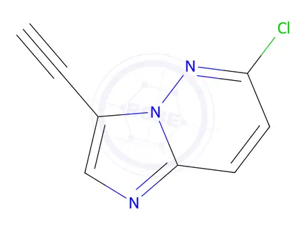 Chemical structure of 6-Chloro-3-ethynylimidazo[1,2-b]pyridazine