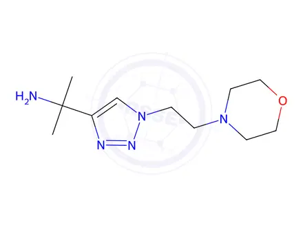 Chemical structure of 2-(1-(2-Morpholinoethyl)-1h-1,2,3-triazol-4-yl)propan-2-amine