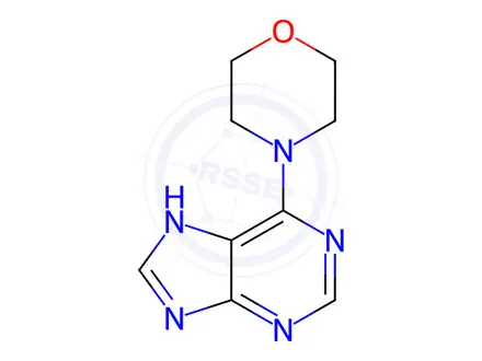 Chemical structure of 4-(7H-Purin-6-yl)morpholine